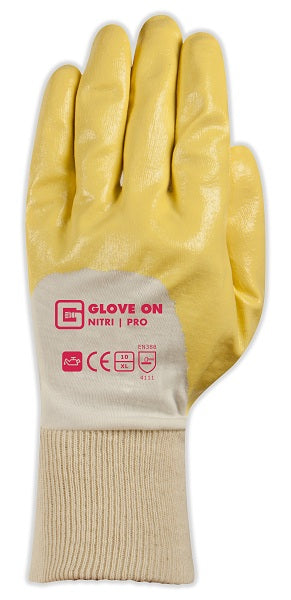 NITROPRO HANDSCHOEN NITRILE GECOAT GEEL L