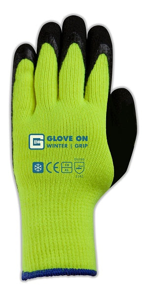 WINTERGRIP HANDSCHOEN ACRYL LATEX GECOAT GROEN