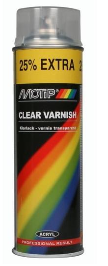 Blanke lak Motip hoogglans spuitbus 500 ml