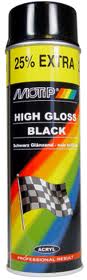 MOTIP Velgenlak / Velgenspray zwart glans