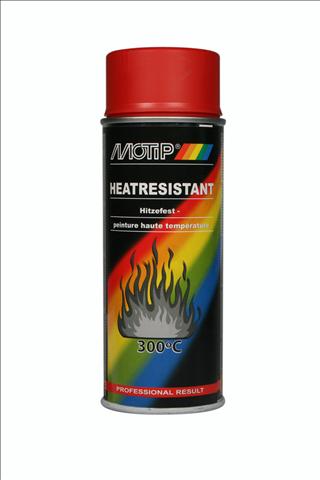 Motip hittebestendige lak Rood 300C 400 ml sputibus