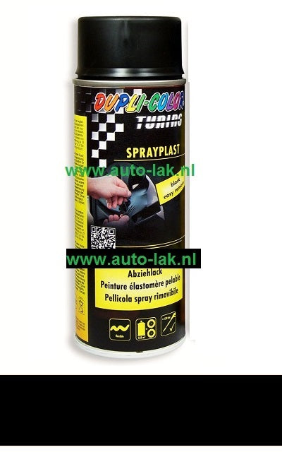 Dupli Color Sprayplast Zwart Mat