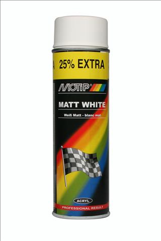 MOTIP Universeel Rally Spuitbus 500 ml Wit mat