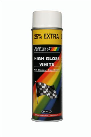 MOTIP Universeel Rally Spuitbus 500 ml Wit