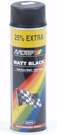 Mat Zwart spuitbus 500ml