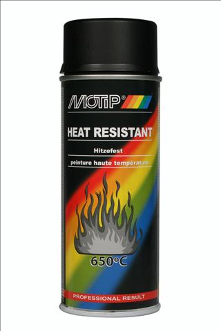Motip hittebestendige lak Zwart 400 ml sputibus